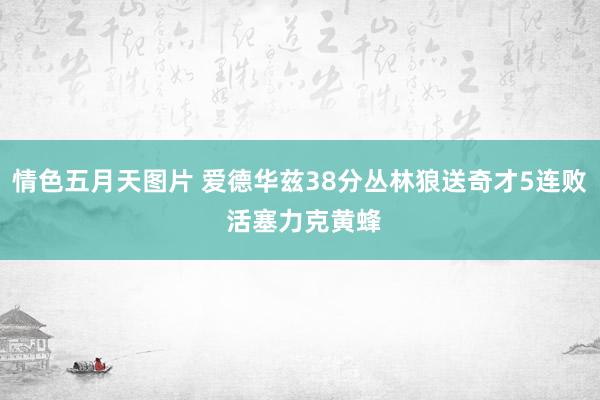 情色五月天图片 爱德华兹38分丛林狼送奇才5连败 活塞力克黄蜂