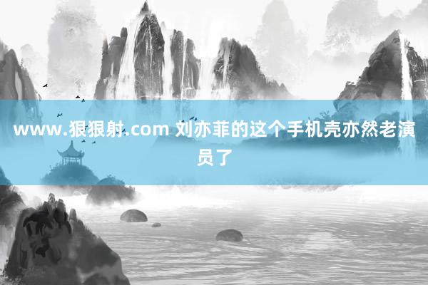 www.狠狠射.com 刘亦菲的这个手机壳亦然老演员了