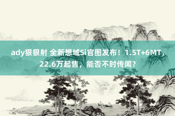 ady狠狠射 全新想域Si官图发布！1.5T+6MT，22.6万起售，能否不时传闻？