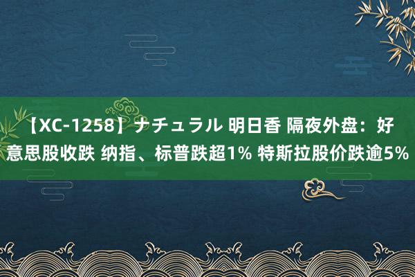 【XC-1258】ナチュラル 明日香 隔夜外盘：好意思股收跌 纳指、标普跌超1% 特斯拉股价跌逾5%