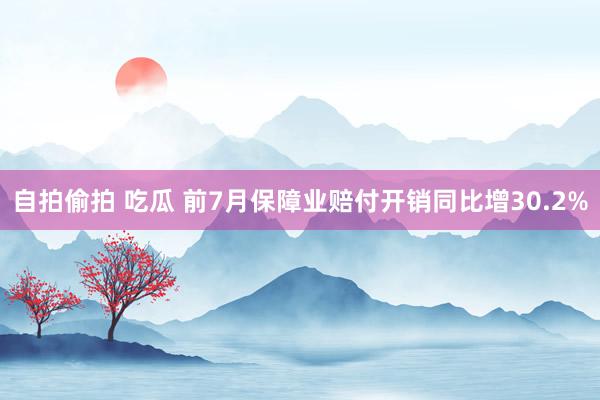 自拍偷拍 吃瓜 前7月保障业赔付开销同比增30.2%