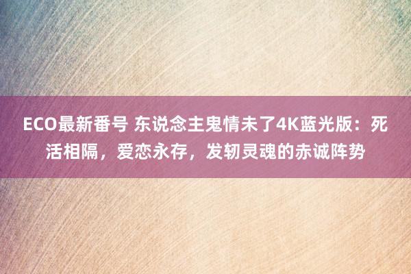 ECO最新番号 东说念主鬼情未了4K蓝光版：死活相隔，爱恋永存，发轫灵魂的赤诚阵势